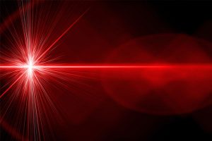 Red bright laser beam